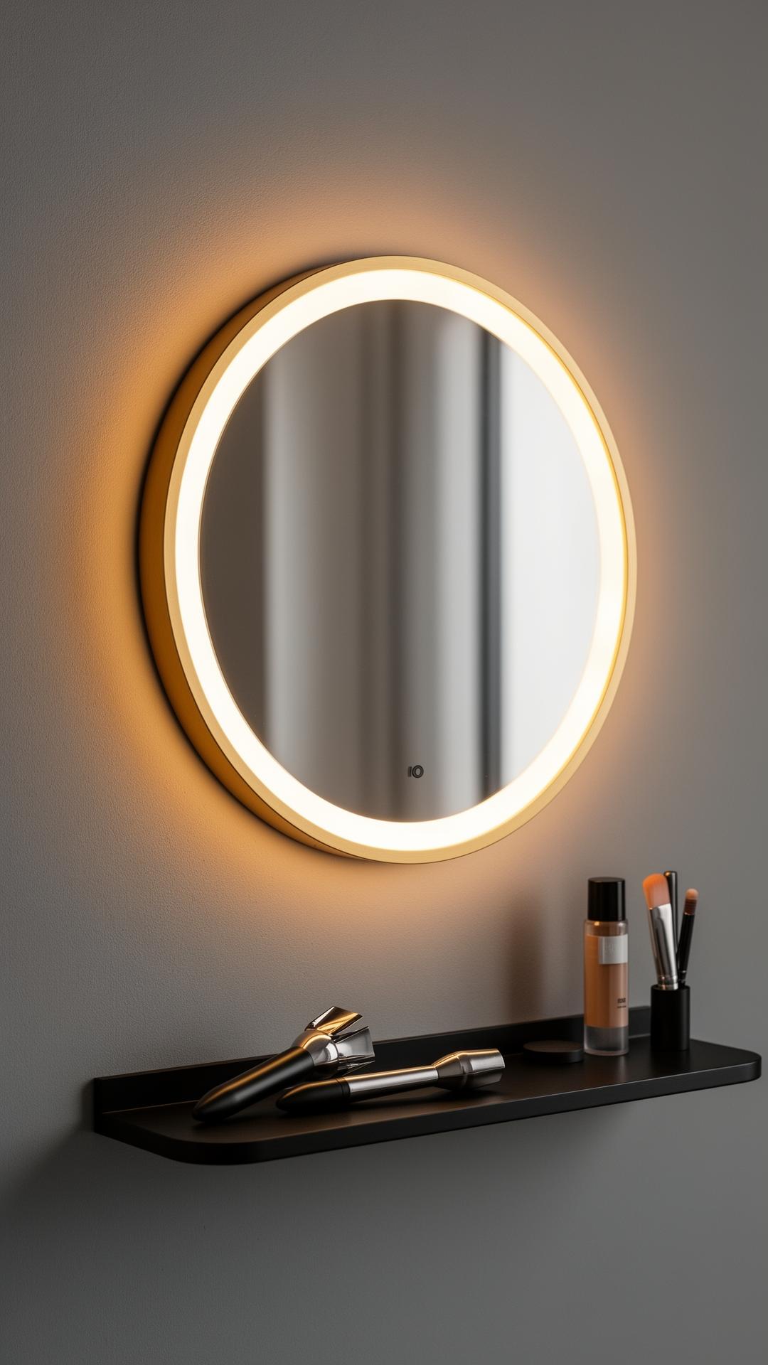 LED-lit luxury mirror